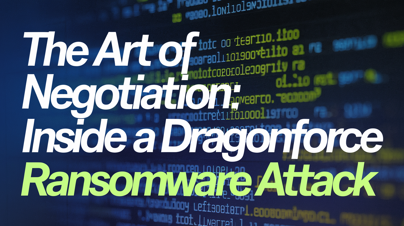 The Art of Negotiation: Inside a Dragonforce Ransomware Attack